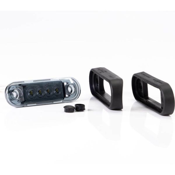 Piloto LED de galibo ahumado para barra o superficie plana Blanco FT-073 B Dark Fristom | LeonLeds