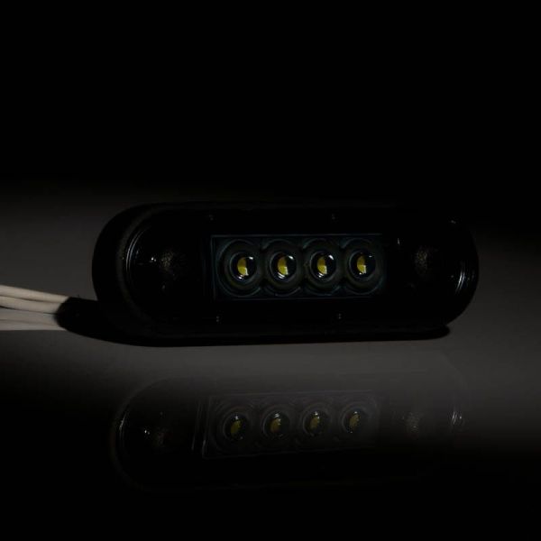 Piloto LED de galibo ahumado para barra o superficie plana Blanco FT-073 B Dark Fristom | LeonLeds