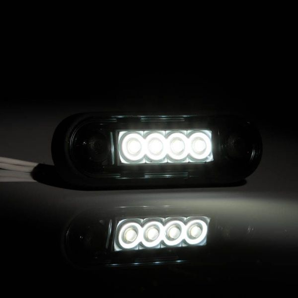 Piloto LED de galibo ahumado para barra o superficie plana Blanco FT-073 B Dark Fristom | LeonLeds