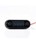 Piloto LED de galibo ahumado para barra o superficie plana Rojo FT-073  C Dark Fristom | LeonLeds