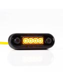 Luz LED fumê para barra ou superfície plana Amber FT-073 Z Dark Fristom | LeonLeds