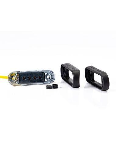 Piloto LED de galibo ahumado para barra o superficie plana Ambar FT-073 Z Dark Fristom | LeonLeds