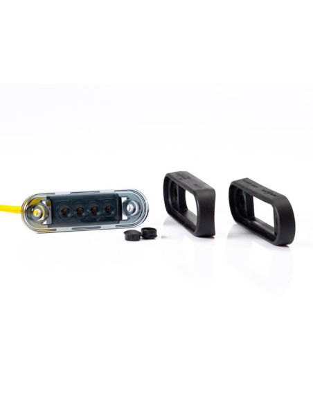 Piloto LED de galibo ahumado para barra o superficie plana Ambar FT-073 Z Dark Fristom | LeonLeds