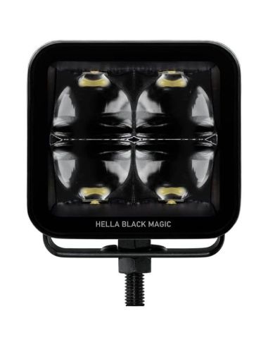 Faro LED cuadrado largo alcance Black Magic Cube 3,2" 12V/24V 3000Lm 1 Unds. Deutsch Hella 1FA 358 176-861 Hella | LeonLeds