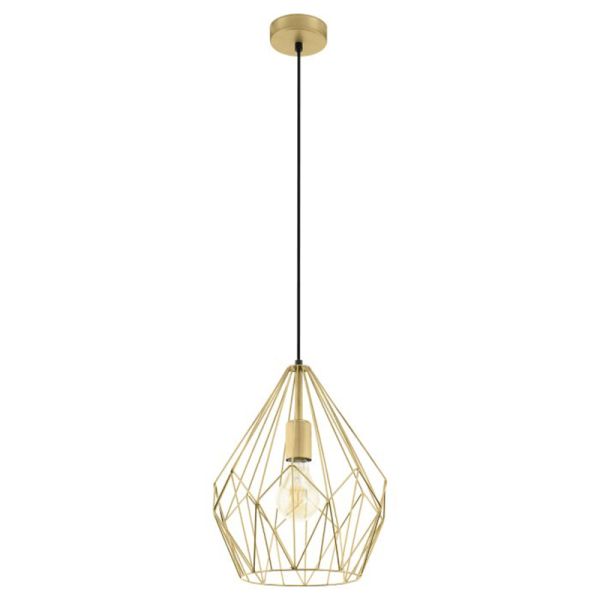 Lámpara de Techo vintage Carlton dorada 1XE27