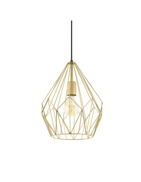 Luminária de teto vintage Carlton ouro 1XE27 Eglo