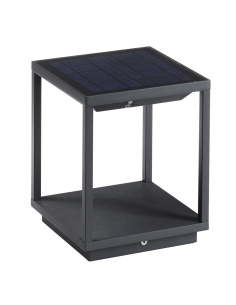 Baliza Led Solar 3.5W Solei Antracita 3000K de Dopo al mejor precio| LeonLeds Iluminación