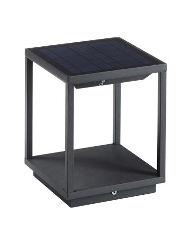 Baliza Led Solar 3.5W Solei Antracita 3000K de Dopo al mejor precio| LeonLeds Iluminación