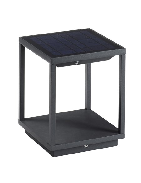 Baliza Led Solar 3.5W Solei Antracita 3000K de Dopo al mejor precio| LeonLeds Iluminación