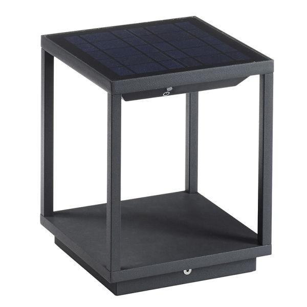 Baliza Led Solar 3.5W Solei Antracita 3000K de Dopo al mejor precio| LeonLeds Iluminación