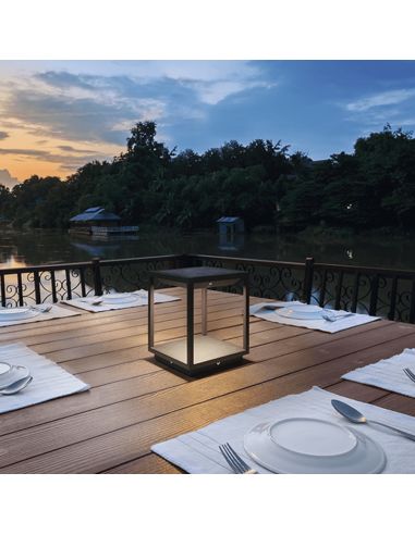 Baliza Led Solar 3.5W Solei Antracita 3000K de Dopo al mejor precio| LeonLeds Iluminación