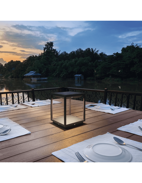 Baliza Led Solar 3.5W Solei Antracita 3000K de Dopo al mejor precio| LeonLeds Iluminación