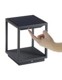 Baliza Led Solar 3.5W Solei Antracita 3000K de Dopo al mejor precio botón| LeonLeds Iluminación