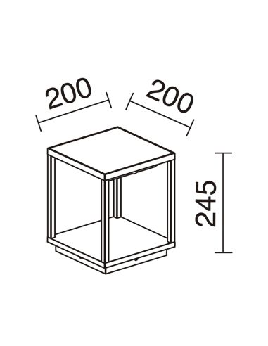 Solar Led Beacon 3.5W Solei Antracite 3000K da Dopo ao melhor preço| Leon Iluminação LED