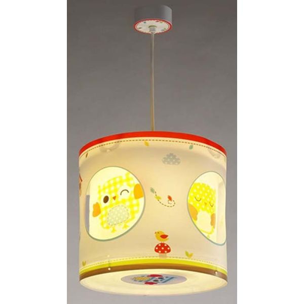 Lámpara de Techo Colgante Giratoria serie Búhos Redonda Dalber 60394 | LeonLeds