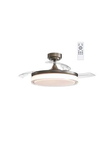 Ventilateur de plafond LED 45W avec...