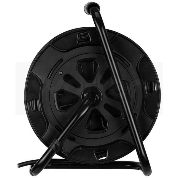 Enrouleur de câble avec 25 mètres de câble et poignée + 4 prises 3000 W 10 A 250 V 430021G Garza | LeonLeds