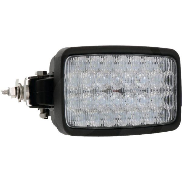 Faro LED rectangular 12V 24V Swivel soporte lateral giratorio para New Holland 3.471Lm | LeonLeds