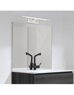 Applique murale LED métallique pour salle de bain Menorca 12W IP44 Blanc 2