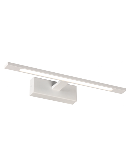Applique murale LED métallique pour salle de bain Menorca 12W IP44 Blanc