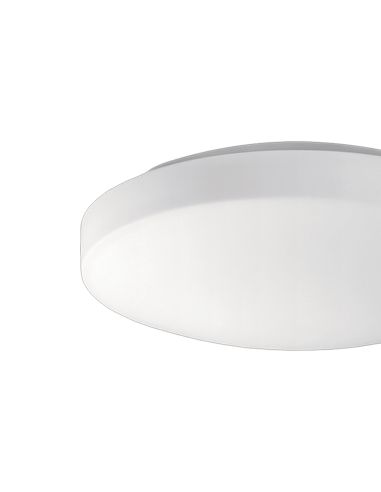 Plafón de techo redondo blanco Moon de 28cm Detalle