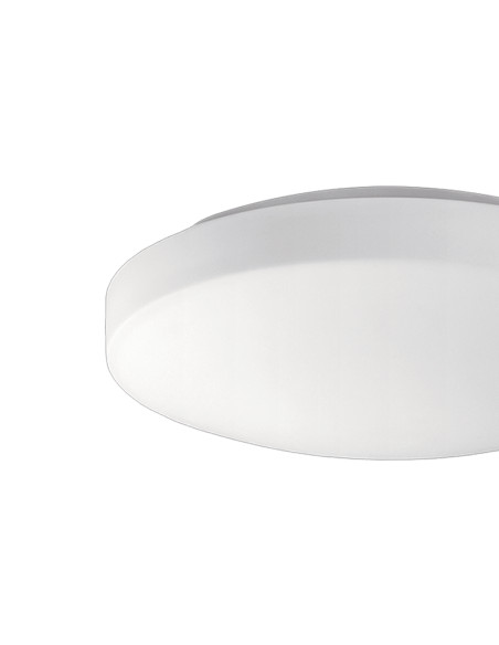 Plafonnier rond blanc Moon 28cm Détail