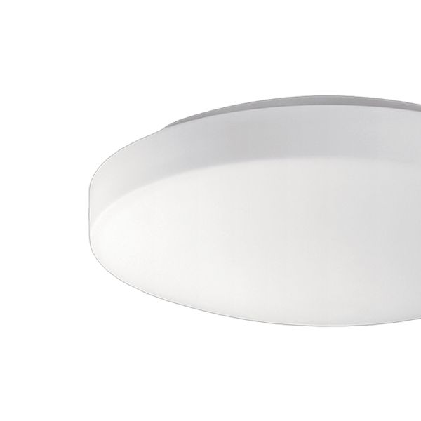 Plafonnier rond blanc Moon 28cm Détail