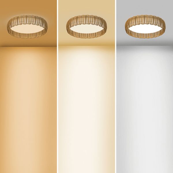 Plafón de techo LED grande Kilimanjaro natural dimmable de 50W luz regulable