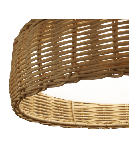 Plafón de techo LED grande Kilimanjaro natural dimmable de 50W detalle