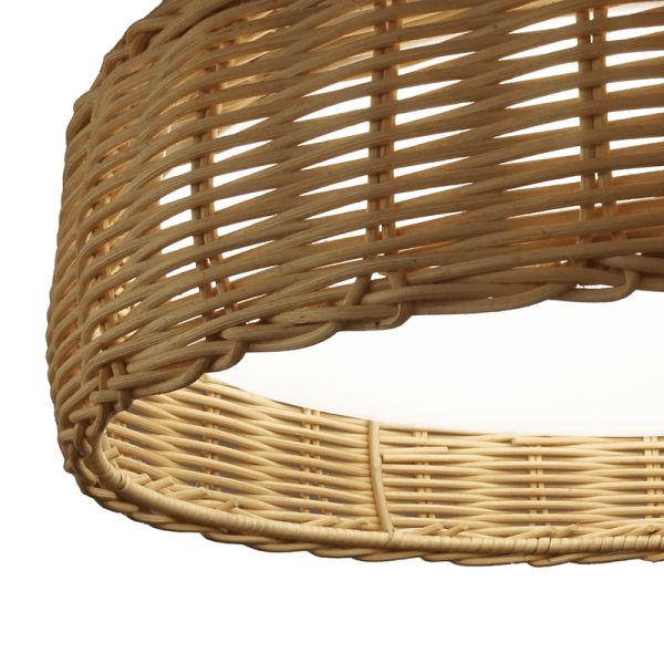Plafón de techo LED grande Kilimanjaro natural dimmable de 50W detalle