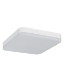 Plafonnier LED carré blanc pour salle de bain 3000K/4000K/6500K, IP54 avec capteur