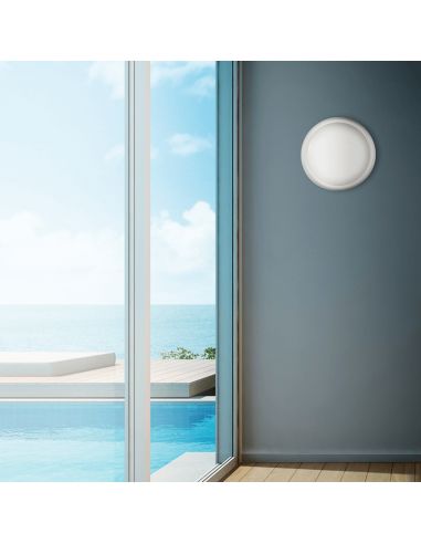 Plafonnier/applique LED Kentia blanc 4000k, IP65 Environnement