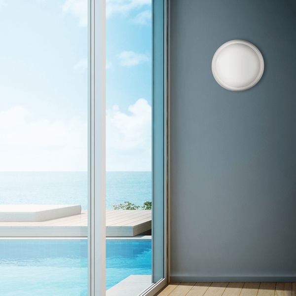 Plafonnier/applique LED Kentia blanc 4000k, IP65 Environnement