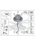 Instalación Rotativo LED magnético Slim Hella ValueFit 12V/24V con cable TA1 y R10 2XD 357 980-001 Hella | LeonLeds