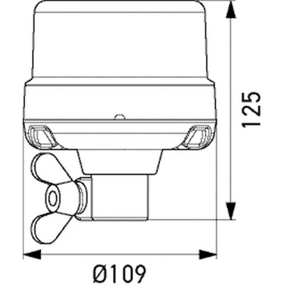 Rotativo LED flexible 12V/24V de destellos Ambar K-LED Nano Hella 2XD 066 146-011 ADR R10 TA1 Hella | LeonLeds