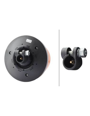 Trasera de Rotativo LED ambar Flexible Tubuladura 12V/24V Hella RotaLED Compact 2XD 013 979-011 | LeonLeds