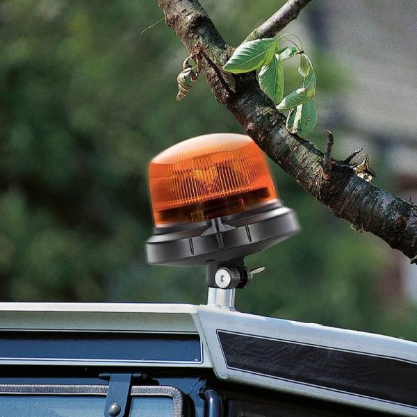 Rotativo LED ambar Flexible Tubuladura 12V/24V Hella RotaLED Compact 2XD 013 979-011 | LeonLeds