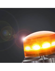 Rotativo LED ambar Flexible Tubuladura 12V/24V Hella RotaLED Compact 2XD 013 979-011 | LeonLeds 2