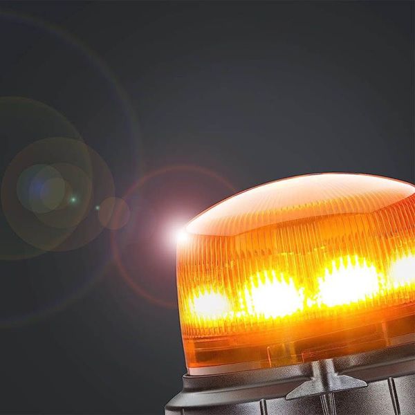 Gyrophare à LED orange Prise flexible 12V/24V Hella RotaLED Compact 2XD 013 979-011 | leonleds