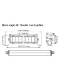 Dimensões aprovadas LED Bar 40" ECE R149 Double Row 9.720Lm 185W 1068mm Hella 1FJ 358 196-421 Hella | LeonLeds