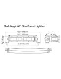 Barra LED Curvada 40" 1013mm Homologada ECE-149 50 Puntos de Luz 12V/24V 6.800Lm 1 Linea de LEDs 1FJ 358 196-521 | LeonLeds