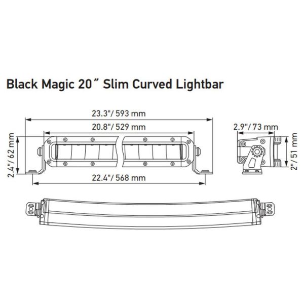 Barra LED de carretera Curva...