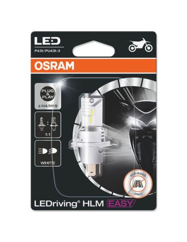 Ampoule LED H4/H19 pour moto 12V Sans transformateur Plug & Play LEDriving HL EASY 64193 | leonleds