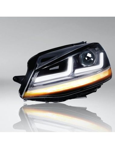 Pack de Phares Avant LED Chromés Golf VII LEDriving 2 LEDHL104-CM (2012-2016) Avant Restyling Avec Osram Xenon | LéonLeds