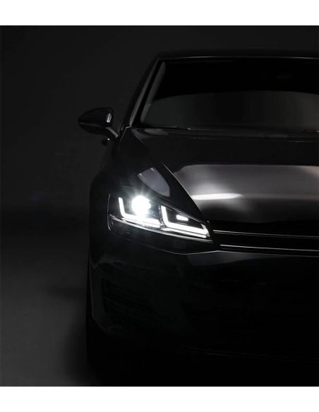 Faros LED delanteros Golf VII LEDriving Cromado Pack 2 LEDHL104-CM (2012-2016) Antes Res-tyling Con Xenón Osram | LeonLeds
