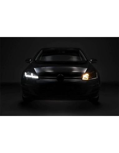 Faros LED delanteros Golf VII LEDriving Cromado Pack 2 LEDHL104-CM (2012-2016) Antes Res-tyling Con Xenón Osram | LeonLeds