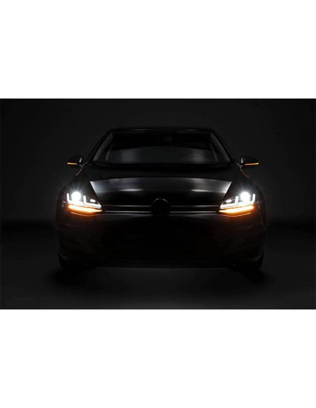 Pack de Phares Avant LED Chromés Golf VII LEDriving 2 LEDHL104-CM (2012-2016) Avant Restyling Avec Osram Xenon | LéonLeds