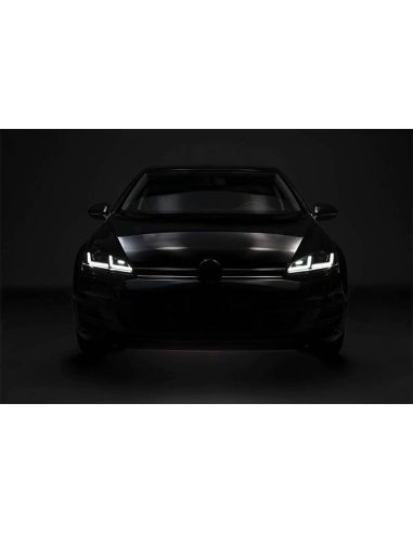 Pack de Phares Avant LED Chromés Golf VII LEDriving 2 LEDHL104-CM (2012-2016) Avant Restyling Avec Osram Xenon | LéonLeds