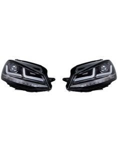 Faros LED delanteros Golf VII LEDriving Cromado Pack 2 LEDHL104-CM (2012-2016) Antes Res-tyling Con Xenón Osram | LeonLeds