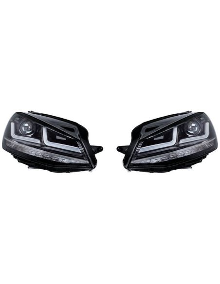 Pack de Phares Avant LED Chromés Golf VII LEDriving 2 LEDHL104-CM (2012-2016) Avant Restyling Avec Osram Xenon | LéonLeds